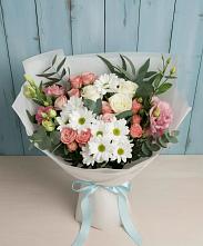 Букет цветов из:  Розы, Лизиантусы и Хризантемы #REPLACE_PRED# Володарском
