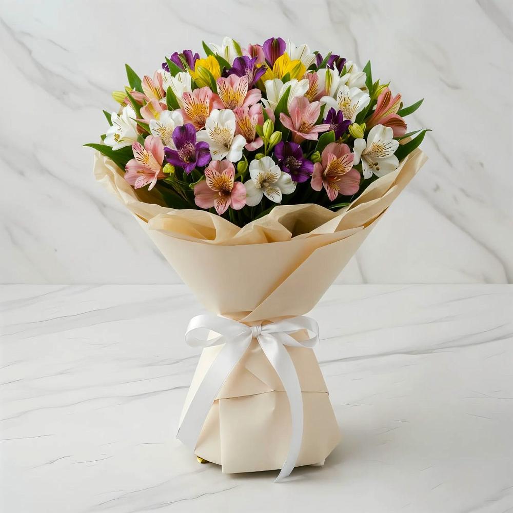 Букет цветов из: Альстромерии в Володарском