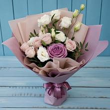 Букет цветов из:  Розы и Лизиантусы #REPLACE_PRED# Володарском