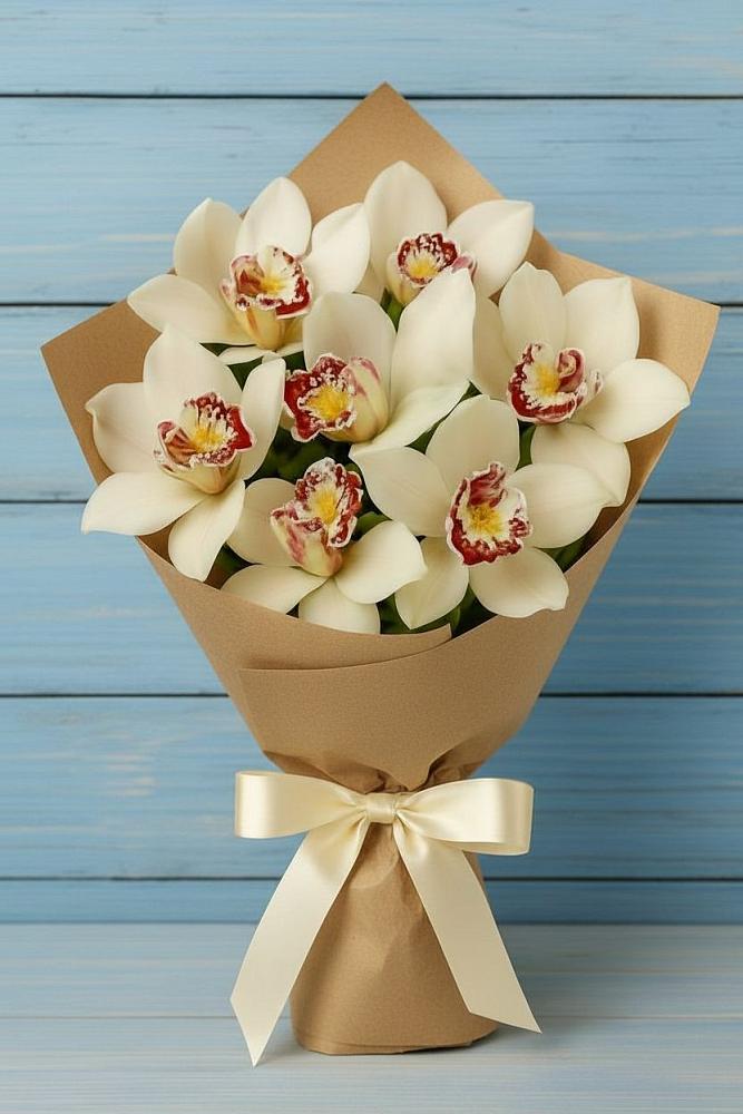 Букет цветов из: Орхидеи и Розы в Володарском