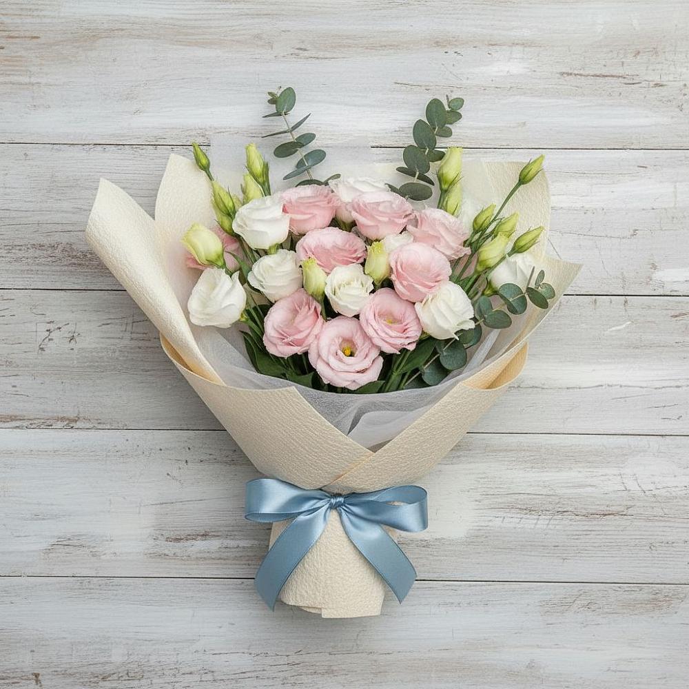 Букет цветов из: Лизиантусы в Володарском